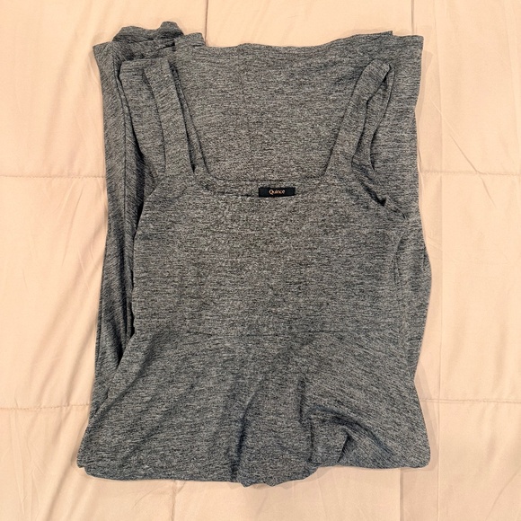 QUINCE Flowknit Breeze Fit & Flare Dress in Charcoal Size M - Picture 5 of 6